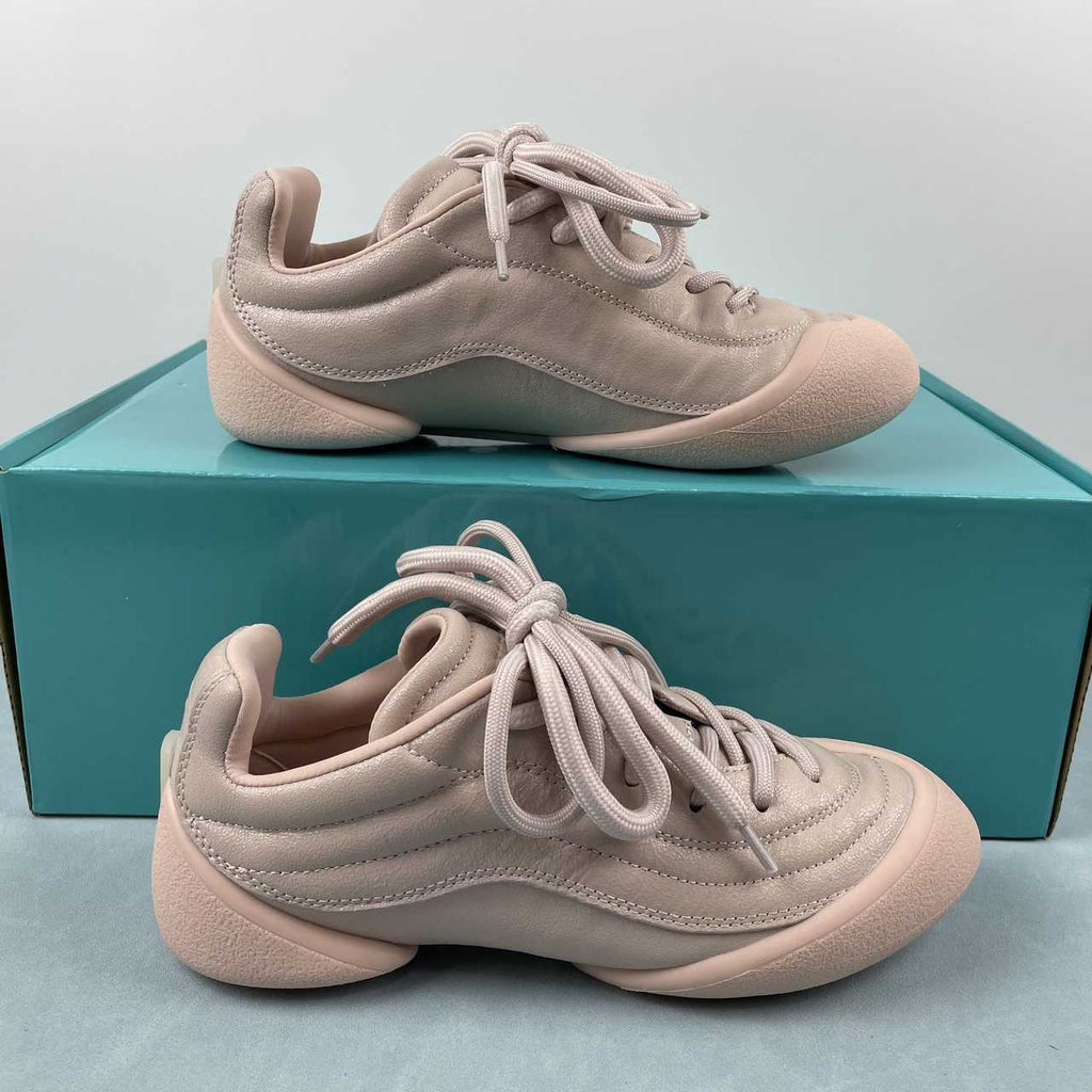 Alexander McQueen Taupe Lace-Up Sneakers