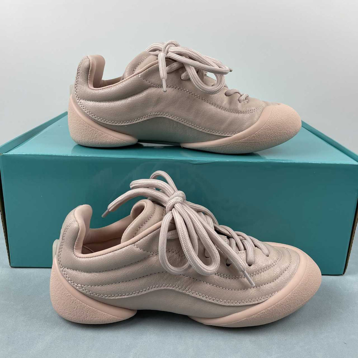 Alexander McQueen Taupe Lace-Up Sneakers