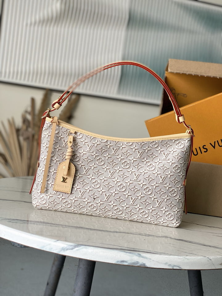 Louis Vuitton Carryall Bag – Monogram Jacquard Denim Cream/Red