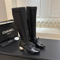 Chanel Knee-High Stretch Boots
