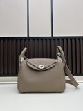 Hermès Lindy 26 Étoupe Togo Leather Bag with Palladium Hardware