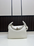 Hermès Lindy 26 White Clemence Leather Handbag