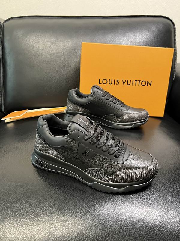 Louis Vuitton Run Away Sneaker Monogram Eclipse Black with orange LV box