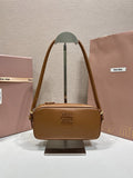 Miu Miu Camera Bag in Cognac Leather