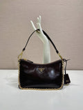 Prada Re-Edition 2005 Chain Hobo Bag – Dark Brown