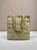 Prada Suede Whipstitch Tote Bag