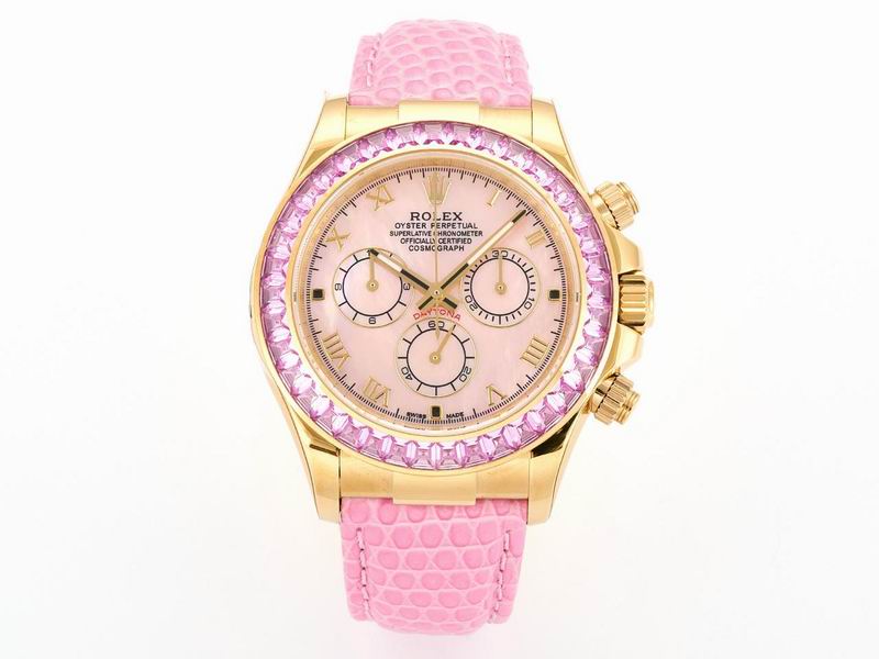 Rolex Oyster Perpetual Cosmograph Daytona – Yellow Gold with Pink Sapphire Bezel