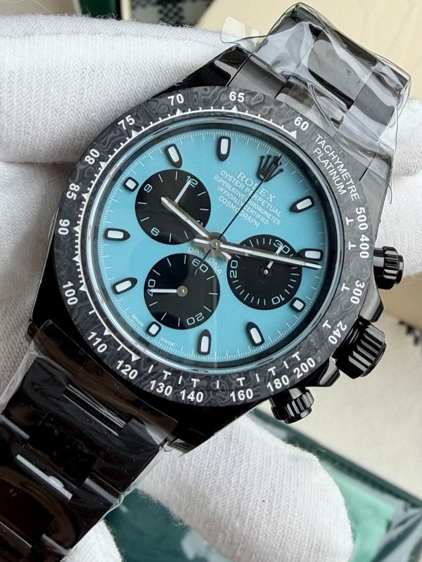 Rolex Daytona Cosmograph – Ice Blue Dial / Black PVD Carbon Bezel