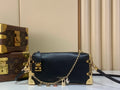 Louis Vuitton Soft Trunk Crossbody Bag – Black Calfskin with Gold Hardware