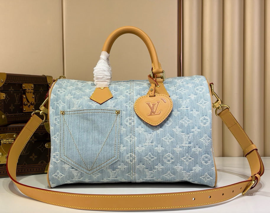 Louis Vuitton Speedy Bandoulière 25 Monogram Denim