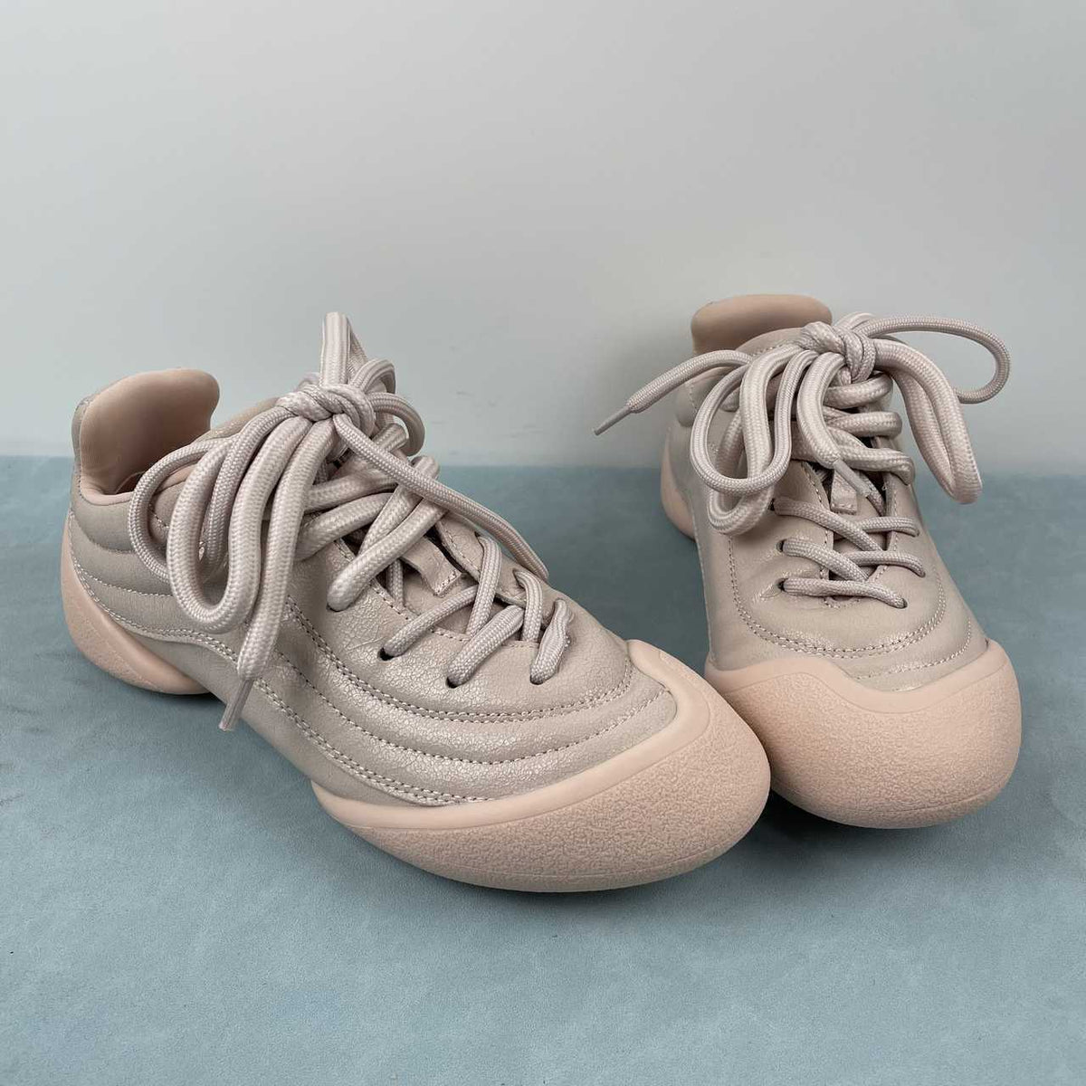 Alexander McQueen Taupe Lace-Up Sneakers